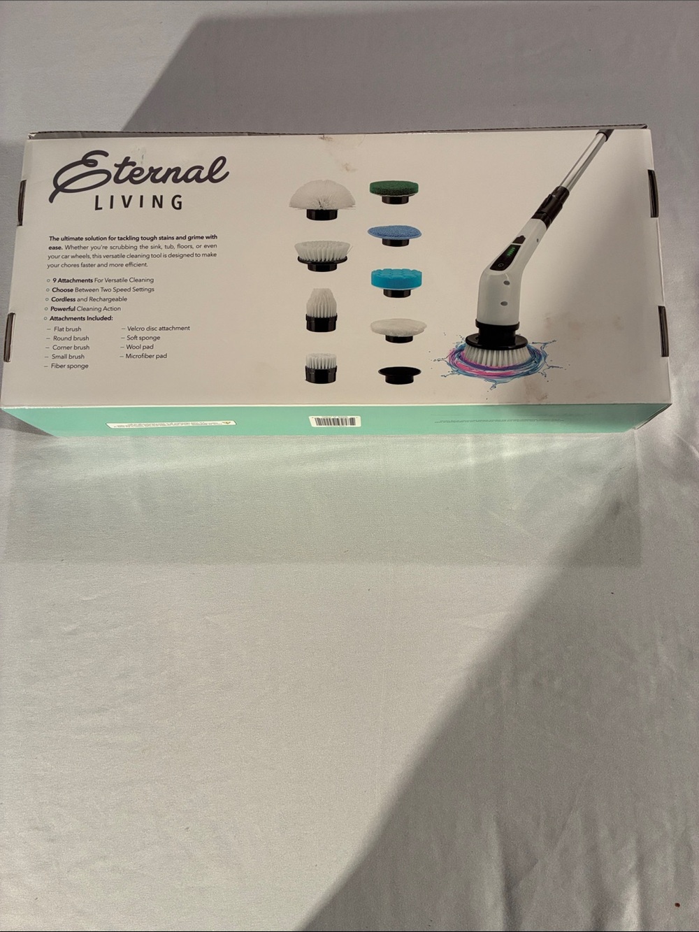 Cordless Spin Scrubber Brush – White - Picture 2 of 4